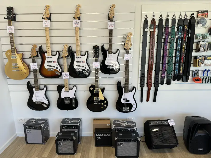 Electric Guitars Wall